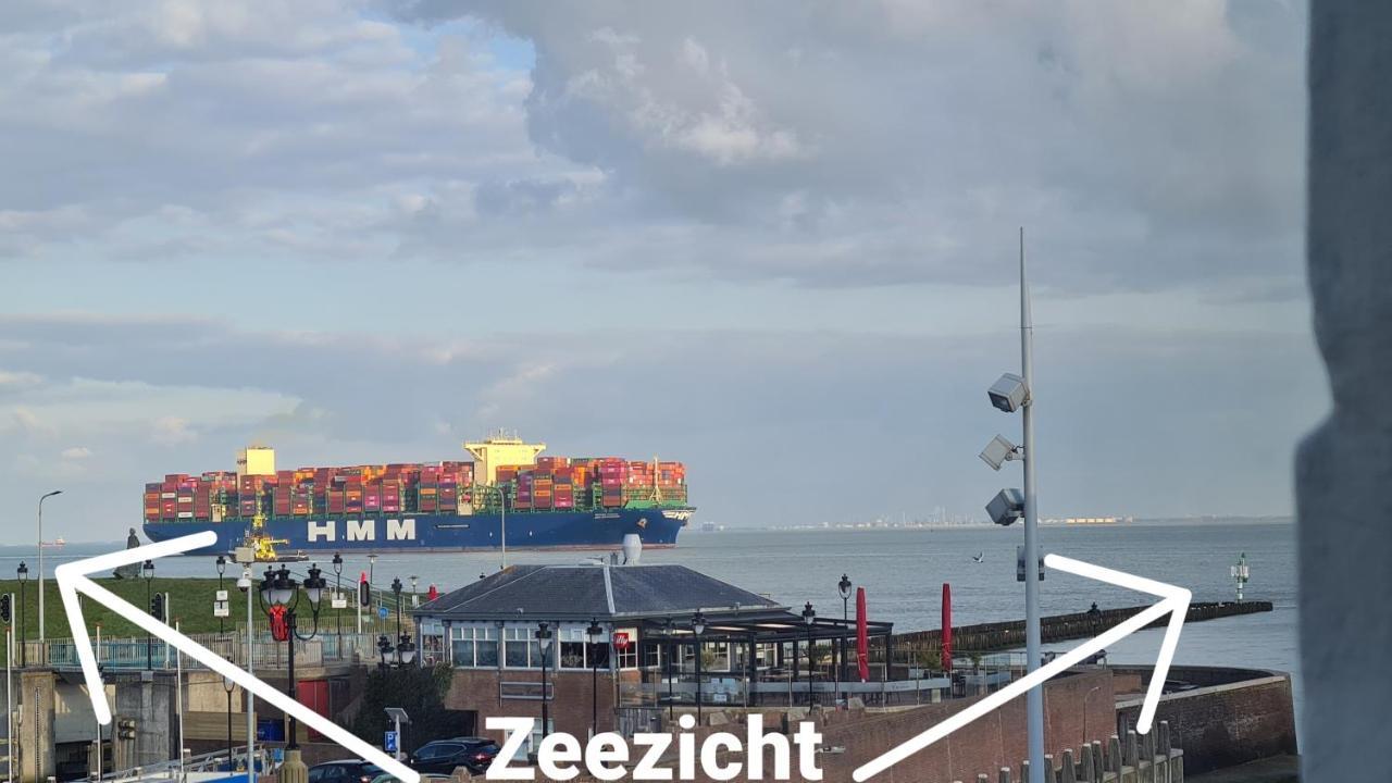 Rijksmonument Havenzicht, Met Zeezicht, Ligging Direct Aan Zee En Centrum Vlissingen Exteriör bild