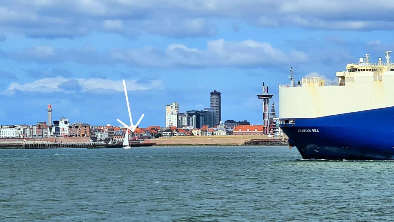 Rijksmonument Havenzicht, Met Zeezicht, Ligging Direct Aan Zee En Centrum Vlissingen Exteriör bild